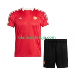 Camisola Manchester United d Icon Criança Equipamento Primeiro 2025-2026 Manga Curta